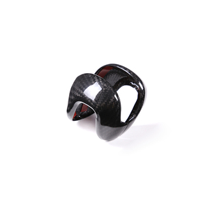Cache décoratif de pommeau de levier de vitesse pour console centrale <span class=keywords><strong>Porsche</strong></span> Macan 2022-2023 en fibre de carbone véritable, léger et luxueux - Product Image 5