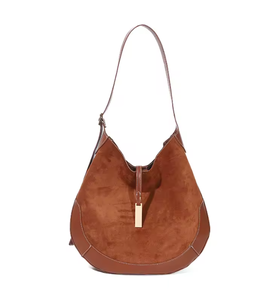 Sac à main de luxe pour femme, grande capacité, marron, style tendance, sac à bandoulière - Product Image 5