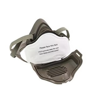 <span class=keywords><strong>Masque</strong></span> respiratoire réutilisable <span class=keywords><strong>de</strong></span> haute qualité à couverture intégrale 3200, <span class=keywords><strong>protection</strong></span> <span class=keywords><strong>3</strong></span> couches, filtre en coton, anti-poussière, anti-odeur, faible résistance respiratoire - Product Image 6