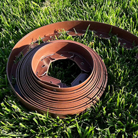 Bordure de pelouse multifonctionnelle traditionnelle en plastique PP écologique de 50 mm pour clôtures et jardinières extérieures