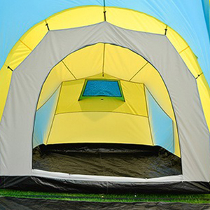 Quá khổ hai lớp không thấm nước gia đình cắm trại Lều ba phòng với một phòng khách làm bằng vải Oxford vải đường hầm lều - Product Image 6