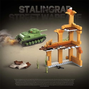 QuanGuan 100113 Série Héros de la Seconde Guerre Mondiale Char T34 Soldats Soviétiques Camion Briques de Construction DIY Jouets Ensembles de Blocs de Construction - Product Image 3
