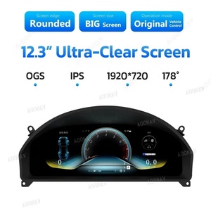 จอแสดงผล LCD ดิจิตอลสำหรับรถยนต์ Mercedes Benz C W204 ปี 2008-2011 แผงหน้าปัดมาตรวัดความเร็ว ขนาด 12.3 นิ้ว - Product Image 3
