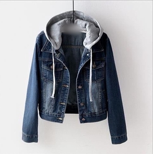 Chaqueta Corta Vaquera Super Fire 2025 para Mujer, Chaqueta Corta con Capucha, Entallada, de Manga Larga, para Primavera y Otoño, Estilo Estudiantil - Product Image 5