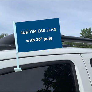 Drapeau de voiture personnalisé avec clip de fenêtre – Décoration de voiture sur mesure - Product Image 5