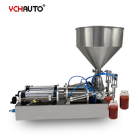 Distributeur de pâte semi-automatique de remplissage de piston pneumatique de 100-1000 ml pour le miel de lotion de crème d'huile