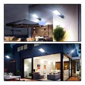 Promotion : <span class=keywords><strong>Applique</strong></span> murale solaire <span class=keywords><strong>LED</strong></span> extérieure en aluminium, longue bande, avec détecteur de mouvement, étanche, super lumineuse, éclairage de jardin intégré - Product Image 3