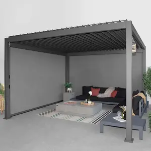 Tettuccio per pergola da esterno in alluminio con pergola a persiana telecomandata per esterni