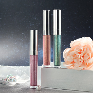 Nouvelle <span class=keywords><strong>fard</strong></span> à paupières liquide 5 couleurs Tube argenté Résistant à l'<span class=keywords><strong>eau</strong></span> Anti-bavures Longue tenue Extrêmement brillant <span class=keywords><strong>Fard</strong></span> à paupières liquide personnalisé - Product Image 1