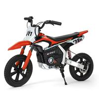 Sepeda Listrik Off-road Anak 300W Motor Brushless 24V Twist Throttle 3-Kecepatan Konsol Musik LCD Lampu LED Berkedip Ban Angin 14-Inci