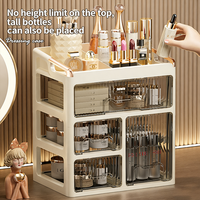 Boîte de rangement cosmétique de luxe à tiroirs, organiseur de coiffeuse pour rouges à lèvres et soins de la peau, support de rangement de bijoux de bureau, organisateur de maquillage