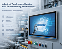 Panel PC Táctil Grande Touchwo con VGA/DVI Opcional, Montaje en Pared, Acero Inoxidable, Uso Industrial, 10.1-21.5 Pulgadas, en Stock