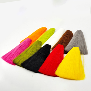 วัสดุทำหางปลอมแบบหางกวาง ขนาด 145 มม. น้ำหนัก 34 กรัมต่อช่อ 10 สี สำหรับทำสตรีมเมอร์ ทูบ แซลมอน จิ๊ก และแมลงวันน้ำเค็ม - Product Image 1