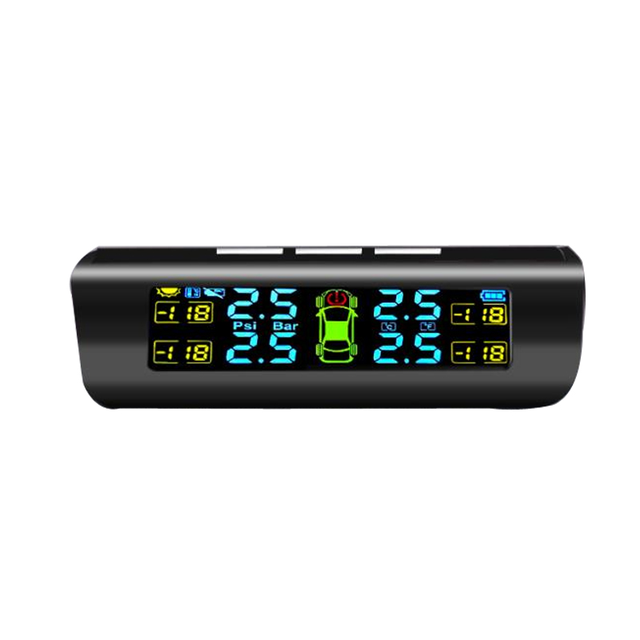 Solar Charging Car Electrical Accessories Electronic Tire Pressure Monitor TPMS