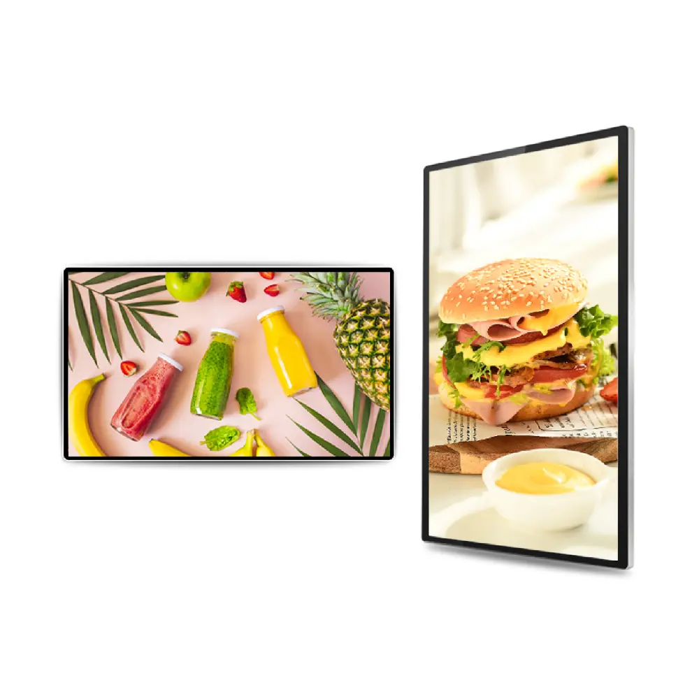 Horizontal Advertising Machine 26 inch LCD Display Digital Signage Wall Mounted Advertising Displays