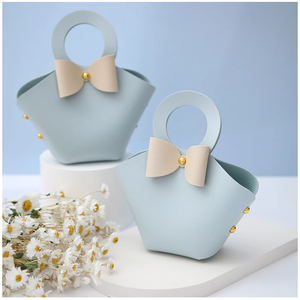 Anillo creativo portátil <span class=keywords><strong>de</strong></span> piel sintética para bodas, caja <span class=keywords><strong>de</strong></span> dulces, nuevo lazo, caja <span class=keywords><strong>de</strong></span> regalo <span class=keywords><strong>de</strong></span> boda para invitados - Product Image 4