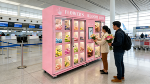 Distributeur automatique commercial de fleurs grand format, double couche de verre anti-buée, écran tactile en acier inoxydable, SDK de paiement multiple - Product Image 4