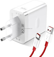 Chargeur Supervooc 80W pour Oneplus, prise EU, adaptateur de charge rapide, câble USB Type C rapide pour Oneplus 1+ 8 8T 9 9R 10 Pro 11