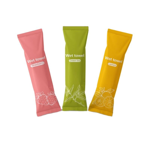 Lingettes humides jetables 100 % coton parfum citron, rafraîchissantes et hydratantes, pour restaurant (lot individuel) - Product Image 1