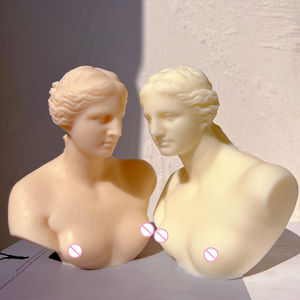 Griechische Aphrodite Göttin Statue Silikon formen Schönheits skulptur Griechische Kunst Wachs Werkzeug Venus de Milo Büste Kerzen form - Product Image 3