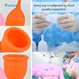 Taza de silicona reutilizable para mujer, taza de menstruación para principiantes, orgánica suave, ecológica, venta al por mayor - Product Image 4