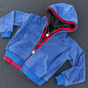 Youchen đường phố mặc Hoodies cho nam giới tùy chỉnh Heavyweight Boxy Zip Up rửa HOODIE Chất lượng cao - Product Image 5