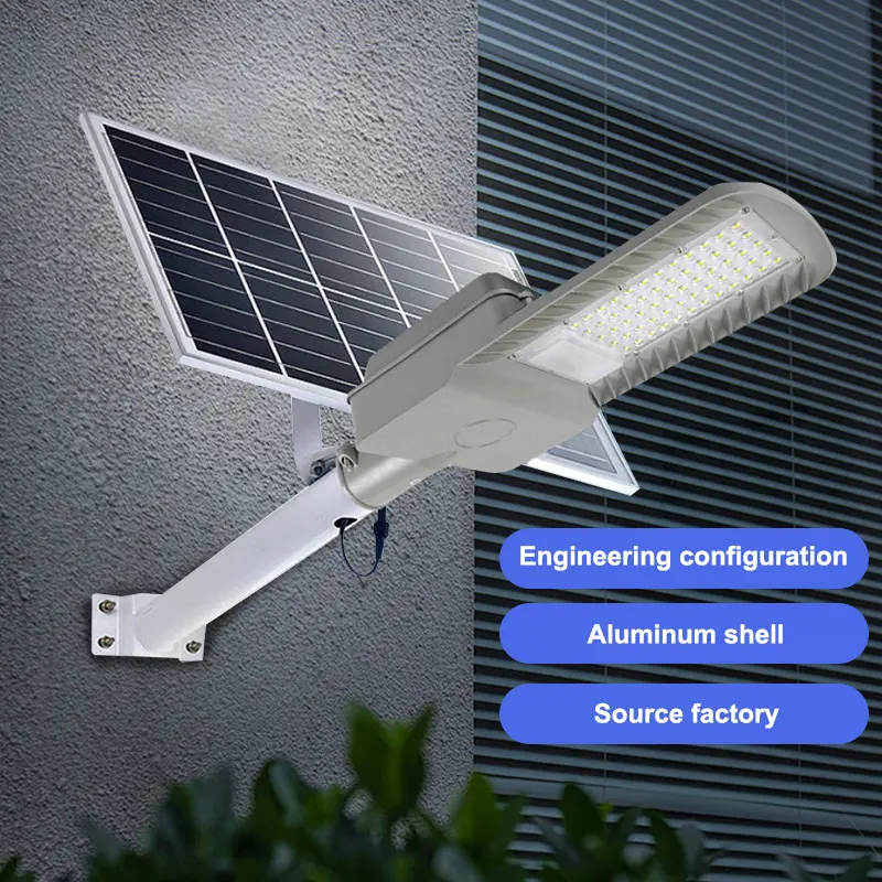 Câmera de vídeo de alta lumen 30w 60w 90w 120w 150w 200w, luz solar LED dividida à prova d'água para uso ao ar livre com controle remoto, venda imperdível