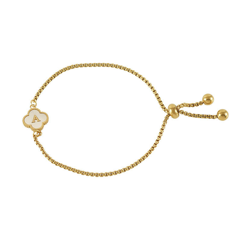 Rachel Zoe Clover Bracelet 18K Gold Plated Fashion Jewelry