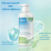 EKBER Gel Douche Prébiotique Bio et Entièrement Naturel Sans Parfum et Sans Sulfate Nettoyant Corporel Enzymatique
