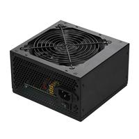 Alimentation électrique de bureau/serveur GREENLEAF 80 Plus certifiée ATX 500W, PFC actif, 100-240V AC, ventilateur noir de 120 mm, cordon d'alimentation de 1,2 m, 20+4 broches