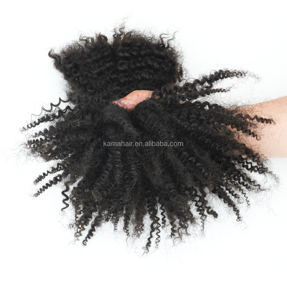 KAMA 100% Human Hair Braiding Bulk Hair Wholesale 4A 4b 4C Texture CAfro Kinky Bulk Hair for Locs Twists Braidins Detail Section 7