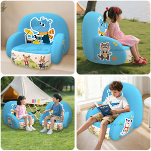 Chaises gonflables pour enfants pour le camping en plein air, motifs d'animaux mignons, siège gonflable en PVC pour enfants, canapé gonflable imperméable pour les fêtes - Product Image 6