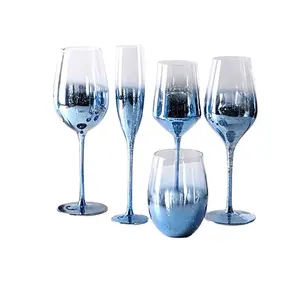 شعار الإبداعية كؤوس مشروبات عالية الجودة شريط اللون عدة نبيذ الكوارتز المنزلية الزجاج والزجاج والكريستال الإبداعية ستار القدح