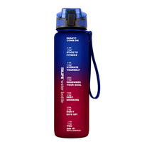 Bouteille d'eau de grande capacité extérieure avec couvercle de tasse d'espace de sport de paille Bouteille de secoueur d'air portable avec accessoire de sac de couvercle