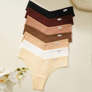 <span class=keywords><strong>Slip</strong></span> da <span class=keywords><strong>Donna</strong></span> Traspiranti, Mutandine Fitness Alla Moda, Sexy in Cotone a Forma di V, Intimo Femminile - Product Image 4