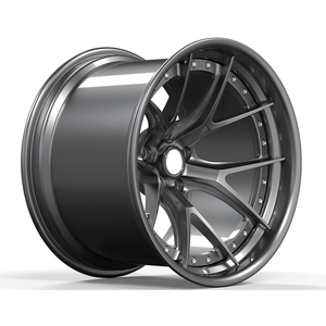 Venta Caliente de Fábrica: Llantas Forjadas de 2 Piezas en Color Gunmetal, 18 19 20 22 23 24 Pulgadas, para Autos de Carreras, 5*112 5*120 5*114.3 para F20 E82 E90 F80 - Product Image 4