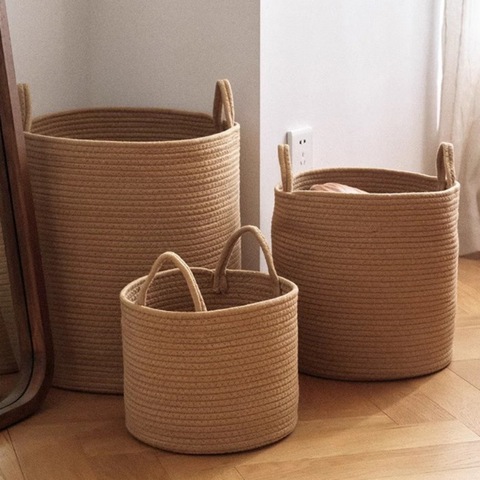 Household Storage Household Large Clothes Storage Basket Dustproof Covered Clothes Wardrobe Drawers Organized Storage Bins