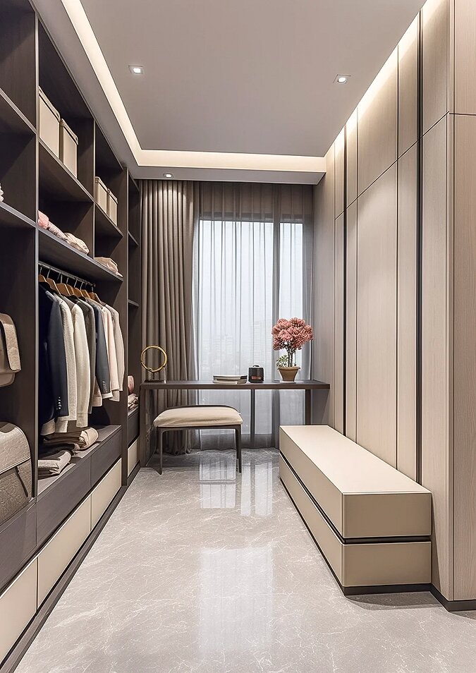 wardrobe with vanity