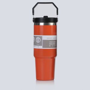 Gobelet de voyage isotherme avec poignée antidérapante 20oz 30oz, tasse à double paroi avec couvercle et paille pour usage quotidien - Product Image 5