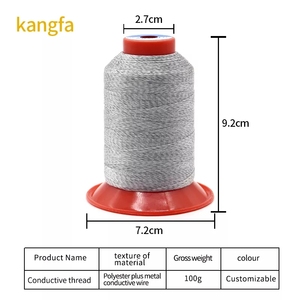 Bán buôn Polyester chống tĩnh chủ đề sợi filament dẫn điện sợi chống tĩnh điện chỉ khâu - Product Image 2
