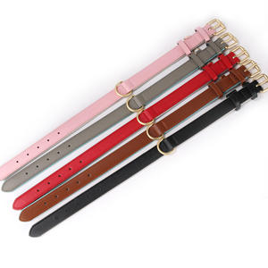 <span class=keywords><strong>Collar</strong></span> para perro mascota ajustable con hebilla de aleación de cuero genuino liso rosa de neopreno personalizado de diseñador personalizado de lujo - Product Image 5