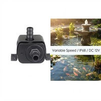 Pompa Sirkulasi Submersible ZKSJ 12V DC Kecepatan Variabel Aliran Dapat Diatur untuk Kolam Air Mancur Kolam Ikan Koi Akuarium ODM OEM