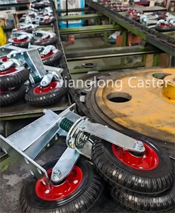 <span class=keywords><strong>Roulette</strong></span> à <span class=keywords><strong>ressort</strong></span> en caoutchouc de 200mm - Product Image 3