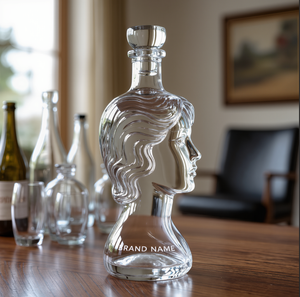 Bouteille en verre personnalisée de luxe de 500 ml, transparente, pour <span class=keywords><strong>tequila</strong></span>, Bordeaux et boissons énergisantes, forme spéciale - Product Image 5