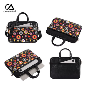 PU Cầm Tay Máy Tính Xách Tay Túi Máy Tính Xách Tay Cặp Túi Máy Tính Xách Tay Không Thấm Nước Túi Máy Tính Xách Tay Tay Áo Với Xử Lý Cho Bề Mặt Cuốn Sách - Product Image 6