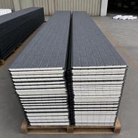 Matériaux de construction, panneau sandwich en acier Galvalume sculpté en PU, isolation thermique des murs extérieurs, imperméable, 23 mm