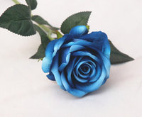 Fleurs artificielles en velours de soie synthétique en gros, roses rouges de haute qualité, toucher réel, faites à la main, pour mariage, fête des mères, Noël