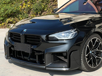Aileron avant en fibre de carbone sec Style MP pour BMW M2 G87 Kit de carrosserie de tuyère latérale de pare-chocs avant