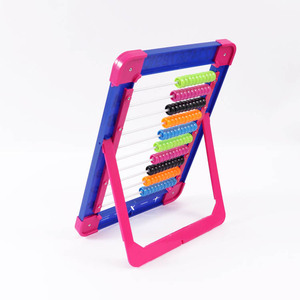 Ábaco de plástico Foska Slide Smoothly de 10 filas <span class=keywords><strong>con</strong></span> cuentas multicolores para desarrollar la coordinación de manos y <span class=keywords><strong>ojos</strong></span> de los niños - Product Image 1