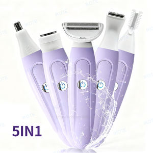 Nouveau 5 en 1 femmes rasoir électrique humide sec utilisation rechargeable épilateur pour <span class=keywords><strong>visage</strong></span> nez sourcil bikini aisselles jambe corps épilation - Product Image 1